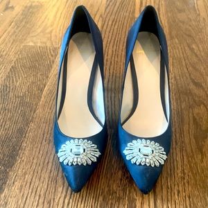 Jenny Peckham Navy Heels